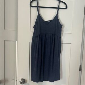 Navy Blue Sleeveless Dress